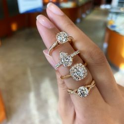 Ancona Jewelers - Rose Gold is the Rage! Pink Engagement Rings really Pop!