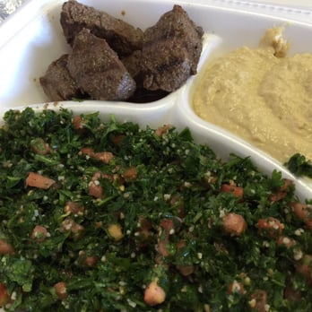 Cedars Cafe - Beef kabobs with tabouli and hummus - Mediterranean Near Me - Nashua, New Hampshire
