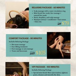 Mint Spa Studio - Menu