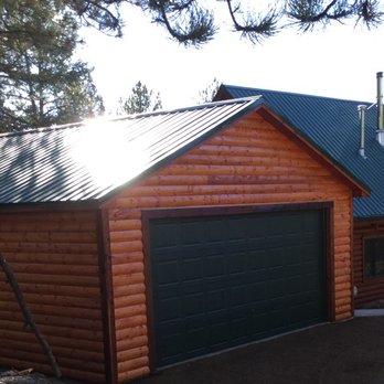 Sunset - 24x28 Garage with Log siding - Carpenters Near Me - Colorado Springs, Colorado Sunset - 24x28 Garage with Log siding - Carpenters Near Me - Colorado Springs, Colorado