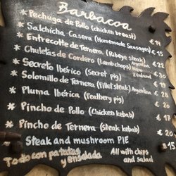 La Vaca Loca - Menu