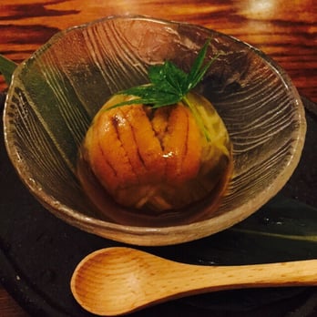 Gochi - Cupertino - Uni and veggie manju for appetizer. From omakase menu. - Japanese Near Me - Cupertino, California Gochi - Cupertino - Uni and veggie manju for appetizer. From omakase menu. - Japanese Near Me - Cupertino, California