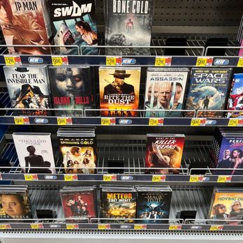 Walmart Supercenter - a display of movies - Grocery Near Me - Auburn, Washington