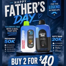 Dad deserves the best! Rodman 50K & Fifty Bar 20K are Buy 2 for $40 this Father's Day. Don't miss out! 21+