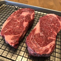 Country Fresh Meats - All salted and ready for the grill tonight.