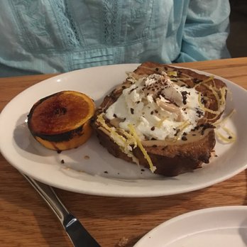 Rooster - Stuffed French toast with a grilled orange - amazing - New American Near Me - Newington, Connecticut Rooster - Stuffed French toast with a grilled orange - amazing - New American Near Me - Newington, Connecticut