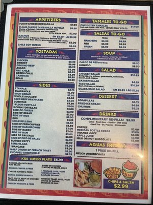 Menu photo 4 La Hacienda Alamogordo, NM