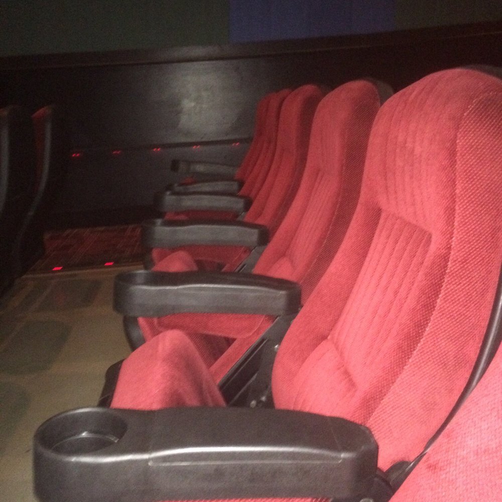 Good seating. Smells kinda funny.