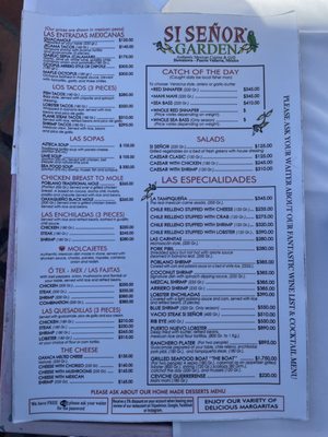 Menu photo 3 Sí Señor Puerto Vallarta, JAL