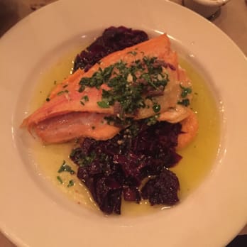 Varmecky - Trout with braised cabbage and sweet potato soufflé - Italian Near Me - Pittsburgh, Pennsylvania Varmecky - Trout with braised cabbage and sweet potato soufflé - Italian Near Me - Pittsburgh, Pennsylvania