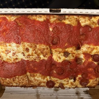 Union Squared - Evanston - Half extra cheese half pepp and sausage. - Pizza Near Me - Evanston, Illinois