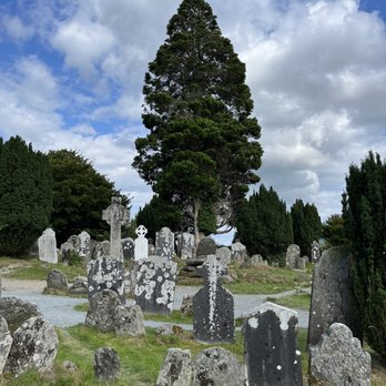 Glendalough Monastic Site - Some tombstones go back over a thousand years, including the simple yet majestic and historic St. Kevin's Cross. - Landmarks & Historical Buildings Near Me - Derrybawn, CW