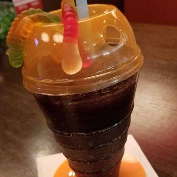 Dave & Buster's Albany - grape fizzy with gummy worms - Arcades Near Me - Albany, New York