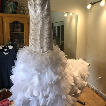 Bridal Alterations by Carol - Picking my dress up from Carils house a few days before wedding. - Sewing & Alterations Near Me