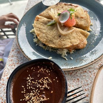 Coasterra - Chicken Enchiladas en Mole Oaxaqueno - Mexican Near Me - San Diego, California