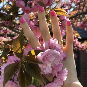 Grace Nail & Spa - Gel manicure. This color is AMAZE in real life & deff my new go to for summer. - Nail Salons Near Me - Bayside, New York