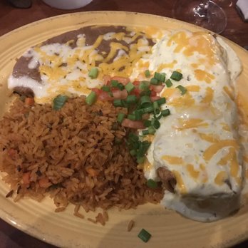 El Encanto DOS - Plato Burro - deep fried with fundido sauce added - Mexican Near Me - Phoenix, Arizona