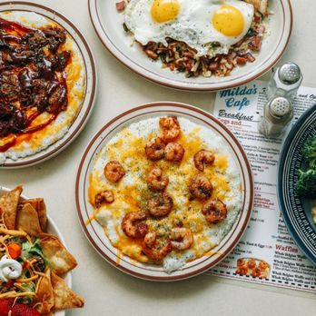 Milda's Café - shrimp grit - Breakfast & Brunch Near Me - Minneapolis, Minnesota Milda's Café - shrimp grit - Breakfast & Brunch Near Me - Minneapolis, Minnesota