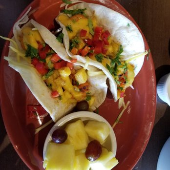Uncle Julio's - Cozomel shrimp tacos with fresh fruit instead of rice and beans - Tex-Mex Near Me - Oklahoma City, Oklahoma Uncle Julio's - Cozomel shrimp tacos with fresh fruit instead of rice and beans - Tex-Mex Near Me - Oklahoma City, Oklahoma