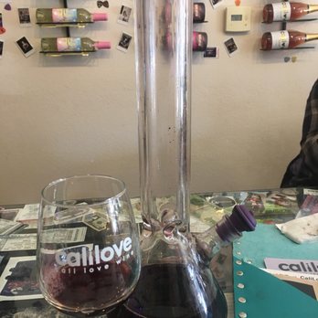 Cali Love Wine - Pinot Noir (in an interesting serving battle) - Wine Tasting Room Near Me - Solvang, California