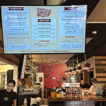 Hickory & Spice - Menu and front register - Barbeque Near Me - Orange, California Hickory & Spice - Menu and front register - Barbeque Near Me - Orange, California