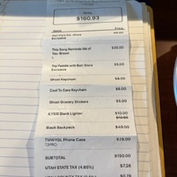 Ghost Grocery - Receipt - Grocery Near Me - Provo, Utah