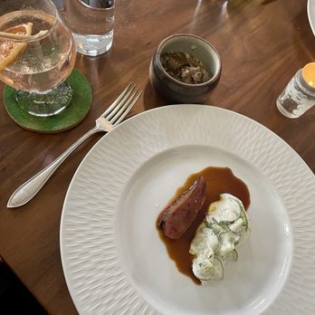Saint Germain - Squab, rice, cucumber salad - Wine Bars Near Me - New Orleans, Louisiana Saint Germain - Squab, rice, cucumber salad - Wine Bars Near Me - New Orleans, Louisiana