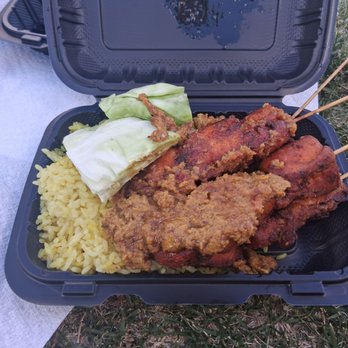 Bali Express - The Sate Ayam entree - Food Trucks Near Me - Carson City, Nevada