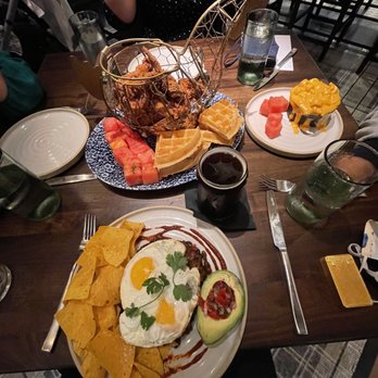 Yardbird - Smoked Brisket Huevos Rancheros - New American Near Me - Washington, DC, District of Columbia