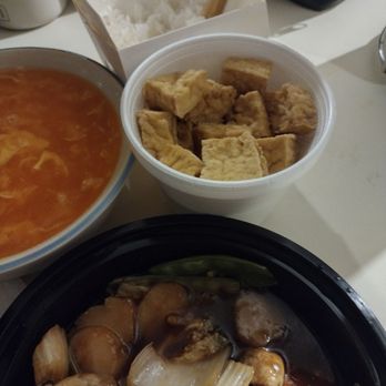 Happy Wok - Specifically I asked for silken or regular/raw tofu. This is what I got, however. - Asian Fusion Near Me - Liberty Hill, Texas Happy Wok - Specifically I asked for silken or regular/raw tofu. This is what I got, however. - Asian Fusion Near Me - Liberty Hill, Texas