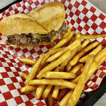 AJ’s Bar & Grill - Philly cheese steak sandwich - Burgers Near Me - Southside, Alabama AJ’s Bar & Grill - Philly cheese steak sandwich - Burgers Near Me - Southside, Alabama