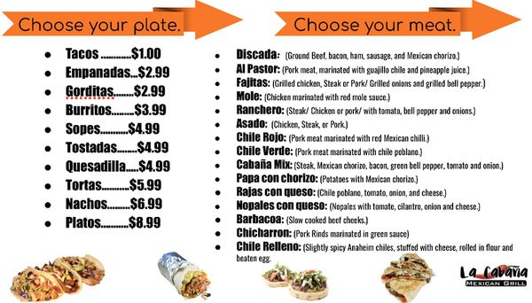 Menu photo 2 Cabaña Mexican Grill Garden City, KS Menu photo 2 Cabaña Mexican Grill Garden City, KS