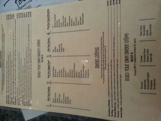 Menu photo 2 Pauley's Original Crepe Bar Athens, GA