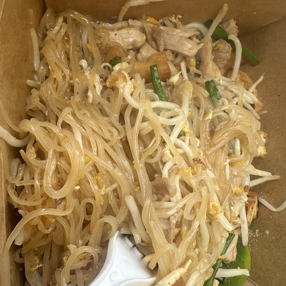 Not a lot of goodies just noodles and sprouts