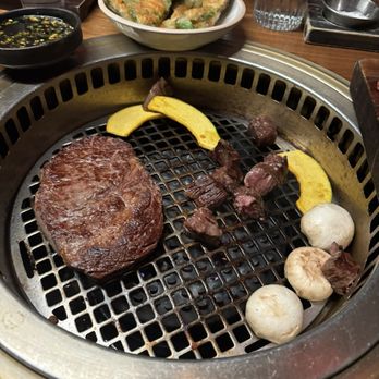 Nubiani - Grilled veggies and steak - Korean Near Me - New York, New York
