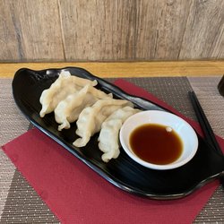Ryu Ramen - Pork Gyoza  (€12.90 lunch special, appetizer, entree, dessert)