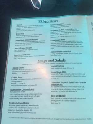Menu photo 4 Coles Bar & Grill Ruston, WA