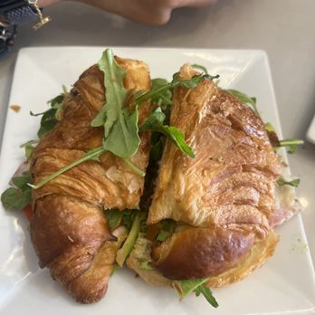 Mon Amour Coffee & Wine - Le Jeff Pretzel on a regular Butter Croissant (they ran out of the Pretzel Croissant (Was also delicious) - Coffee & Tea Near Me - Bronx, New York Mon Amour Coffee & Wine - Le Jeff Pretzel on a regular Butter Croissant (they ran out of the Pretzel Croissant (Was also delicious) - Coffee & Tea Near Me - Bronx, New York