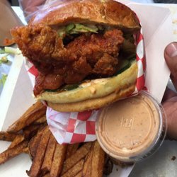 Nashville hot chicken sandwich