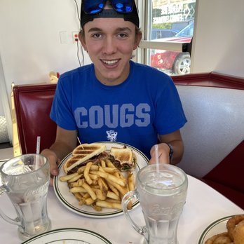 JackJack's Diner - Teenage boy who couldn't wait for me to take the picture of his BLT - American Near Me - Moscow, Idaho