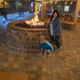 The fire pit out back was a nice touch along with the garden they maintain during the summer.