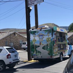 Kona Ice of Carson City - Wednesday, June 17, 2020: Kona Ice food truck parked at FISH on E. Long St. in Carson City.