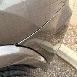 Rear bumper misaligned Rear bumper misaligned