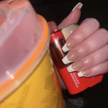 Paradise Nails - full set acrylics with french tip gel - Nail Salons Near Me - Fort Worth, Texas Paradise Nails - full set acrylics with french tip gel - Nail Salons Near Me - Fort Worth, Texas
