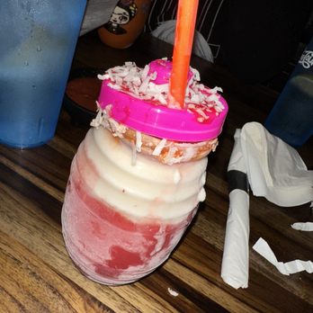 El Toro Bravo - Piña colada and strawberry Barrilito - Mexican Near Me - Indianapolis, Indiana El Toro Bravo - Piña colada and strawberry Barrilito - Mexican Near Me - Indianapolis, Indiana