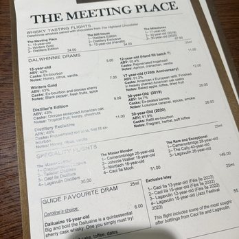 Dalwhinnie Distillery - Menu 8/24 - Distilleries Near Me - Dalwhinnie, HLD
