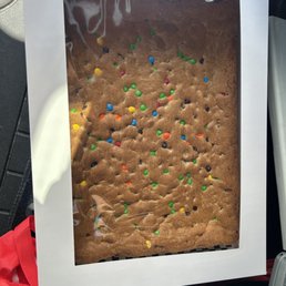 Giant M&M cookie "cake" Giant M&M cookie "cake"