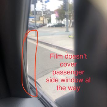 Alex Window Tint - Have to go back & ask why the film doesn't cover all the way... - Home Window Tinting Near Me - Culver City, California Alex Window Tint - Have to go back & ask why the film doesn't cover all the way... - Home Window Tinting Near Me - Culver City, California