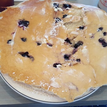 Henhouse Cafe - Lemon blueberry marscapone pancake. Bigger than the plate, enough to feel half the restaurant. - Cafes Near Me - Gilbert, Arizona Henhouse Cafe - Lemon blueberry marscapone pancake. Bigger than the plate, enough to feel half the restaurant. - Cafes Near Me - Gilbert, Arizona