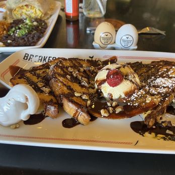 Breakfast Republic - Banana split French toast. - Breakfast & Brunch Near Me - Irvine, California Breakfast Republic - Banana split French toast. - Breakfast & Brunch Near Me - Irvine, California
